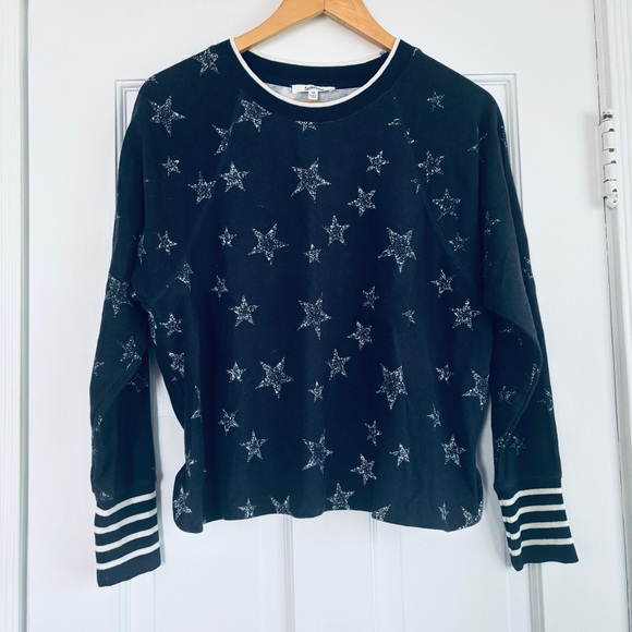 Splendid Heritage Star Graphics 2pc Shorts Set Sz XS Navy French Terry - Picture 4 of 11